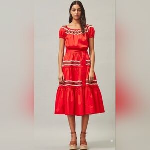 Tory Burch Tiered Peasant Dress Size L